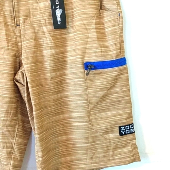 ZOO YORK DARK KHAKI BOARD SHORTS SIZE 32 NWT - Picture 2 of 6
